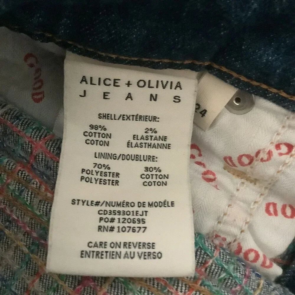 Alice Olivia Rainbow Embroided Mini Skirt - Picture 5 of 6